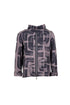 Peruzzi Centre Zip Print Top with Cowl Neck W25118